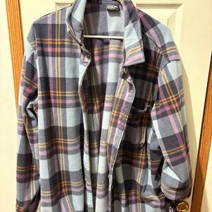 Eddie Bauer Plaid Fleece Jacket